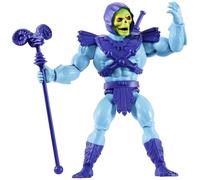 Masters of the Universe Origins, Figura de acción Skeletor 14 cm | Juguete MOTU, villano de TV de los 80, diseño detallado con arnés y accesorios de bastón Havoc y espada, JNP98