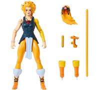 Masters of the Universe Origins & ThunderCats Figura de acción, juguete de Cheetara, cruce de los años 80, figura articulada de 14cm con armadura extraíble, bastón y minicómic, JFW94
