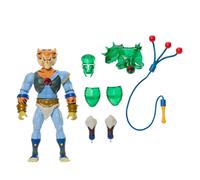 Masters of the Universe Origins & ThunderCats Figura de acción articulada de 14cm de Tygra, cruce de los años 80, juguete con armadura intercambiable, un accesorio de látigo con bolas y cómic, JFW96