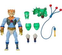 Masters of the Universe Origins & ThunderCats Figura de acción articulada de 14cm de Tygra, cruce de los años 80, juguete con armadura intercambiable, un accesorio de látigo con bolas y cómic, JFW96
