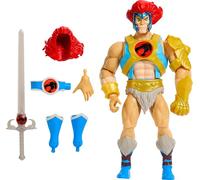 Masters of The Universe Origins & Thundercats Figura de acción de León-O, Cruce de los años 80, Figura articulada de 14cm con Armadura extraíble, Accesorios y Carta de coleccionista, JMJ18