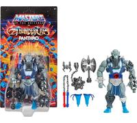 Masters of the Universe Origins y Thundercats Figura Panthro | MOTU y TC, escala de 14 cm, juguete crossover de los 80 con armadura extraíble, maza, hacha y tarjeta de coleccionista, JMJ20
