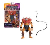 Masters of the Universe Película 2026 Figura Beast Man | Villano MOTU de 14 cm, 4 articulaciones móviles, inspirado en la película, con látigo, secuaz peludo malvado , JKH91