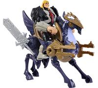 Masters of the Universe Vehículo y figura de criatura He-Man, He-Man y Stridor, Savage Eternia superhéroe coleccionable y corcel, juguete MOTU