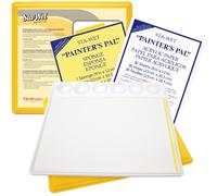 Masterson Sta-Wet Painters Pal Juego de paleta de pintura hϊmeda hermιtica de 9 x 12 pulgadas con 30 hojas de recambio de papel acrνlico y 1 paqu