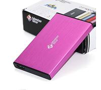 MasterStor 2 años de garantía-Disco Duro Externo USB 3.0 Super-rápido de 2.5 Pulgadas SATA Laptop Hard Drive Disco Duro portátil Rosa (80 GB, 120 GB, 160 GB, 320 GB, 500 GB, 1 TB) (1 TB) (250GB)
