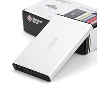 MasterStor 2 años de garantía-USB 3.0 Super-rápido portátil Disco Duro Disco Duro Externo SATA de 2,5 Pulgadas Disco Duro Externa Unidad de Disco Duro portátil (120 GB, Silver)