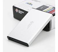 MasterStorb Disco Duro Externo USB 3.0 Super-Fast 2.5" SATA Disco Duro Portátil Disco Duro Portátil, Rojo, Plateado, Negro, Azul y Rosa Todos los GB diferentes disponibles (160GB, PLATA)