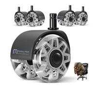 Mastery Mart Juego de 5 ruedas para silla de oficina de 10 mm, 70 mm de altura, ruedas para silla de oficina, ruedas para suelo duro, repuesto para alfombrillas protectoras de suelo, aptas para silla