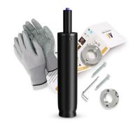 Mastery Mart Resorte de gas para silla de oficina, con muelle de presión de gas de 246 mm - 346 mm, guantes, herramienta de extracción de cilindros, eje de sujeción cilíndrico (28 mm), tornillos