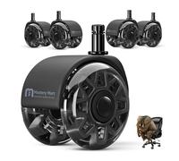 Mastery Mart Rueda para silla de oficina, juego de 5, lápiz de 10 mm x 22 mm, para suelos duros, repuesto para alfombrillas protectoras de suelo, aptas