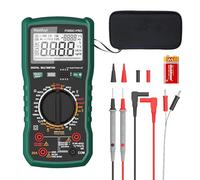 Mastfuyi Multímetro Fotovoltaico, Multímetro para Coche, 2000 V CA/CC, Voltaje 20 A AD/CC, Multitester NCV TRMS 6000 Inteligente Antiquemaduras, Protección Contra Sobrecarga