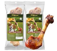 Masticable De Hueso De Ternera para Perros Que Muerden con Fuerza, Huesos Crujientes Y Juguete L De Razas PequeñAs, Medianas Y Grandes. Masticar Huesos Ayuda A Los Perros A Crecer (XL, 2PC)