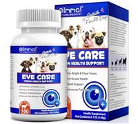 Masticable para la Salud Ocular de Perros 180 Comprimidos - con Extracto de Arándano, Aceite de Hígado de Bacalao y Vitaminas A-C-E - Soporte Visual, Antioxidante e Inmunidad - Sabor Carne (146g)