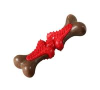 Masticable para perros y duradero, adecuado para perros que disfrutan masticando con un diseño de fragmento, adecuado para el cuidado de perros medianos a grandes KYm324 (rojo, 16 cm)