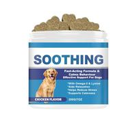 Masticables Calmantes Para Perros, Fácil Alimentación, 8,9x7,5 Cm, Golosinas Calmantes Para Cachorros, Masticables De Apoyo Al Comportamiento Del Perro, Fórmula De Apoyo Natural, Para Peluqueros Y Ent