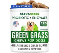 Masticables totalmente naturales para quemar hierba para perros, protector de manchas de césped, golosinas para restaurar el césped, solución neutralizadora de orina de perro para puntos de quemaduras