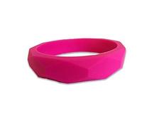 Masticar colgante collar de peces de color Neón verde de formación y el desarrollo fidget juguete Masticar el collar para la dentición Bebés, Sensorial, Oral Motor, Ansiedad, Autismo, ADHD rosa claro