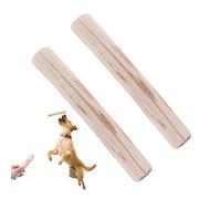 Masticar para Perro de Madera | 2X Juguetes de Natural de Madera para Mascadores Agresivos | Juego al Aire Libre de Seguridad, de los Recreos Dentales y Entrenamiento