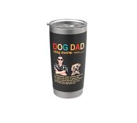 Mastiff Dog Dad Definition For Daddy Funny Fathers Day Vaso térmico de acero inoxidable de doble pared