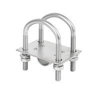 Mástil de antena con soporte de pernos en U, juego de fijación, placa de sujeción M8, montaje en tubo, hardware para antena Lora de helio, minero de helio, antena wifi, antena LTE 4G