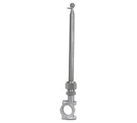 Mástil De Bandera Ajustable Para Moto Longitud ajustable acero inoxidable | Manillar Soporte Moto, Decoración Bandera Para Trayectos Urbanos Cotidianos, Viajes Largos Y Rutas Extensas