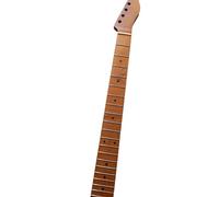 Mástil de guitarra arce tostado, 21 trastes, diapasón 25,5 pulgadas, acabado mate