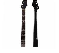 Mástil De Guitarra DIY Diapasón De Palisandro De 21 Y 22 Trastes Con Incrustaciones De Puntos Y Pintura Negra Brillante Mástil De Guitarra Eléctrica De Arce(21 Frets)