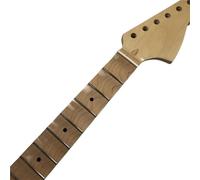 Mástil De Guitarra DIY Mástil De Arce Clavijero Grande Diapasón Festoneado Completo De 21 Trastes Pieza De Guitarra Con Acabado Brillante