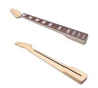 Mástil de guitarra eléctrica, 21 trastes, 25,5 pulgadas, bloque de diapasón de palisandro de arce, capa transparente, piezas de guitarra