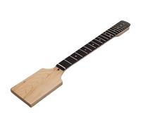 Mástil de guitarra eléctrica con forma de remo Mástil de arce canadiense Color natural 22 trastes Mástil de madera Acabado mate 5,6 cm Ancho del talón con alma