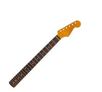 Mástil De Guitarra Eléctrica De 22 Trastes, Color Amarillo Mate, Mango De Arce Canadiense, Diapasón De Palisandro Para ST Con Línea Central Trasera