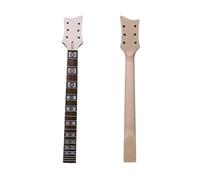 Mástil De Guitarra Eléctrica De 24 Trastes, Mástil De Arce De 24,75 Pulgadas, Diapasón De Palisandro Sin Terminar, Bonita Incrustación Para Guitarra Amateur DIY