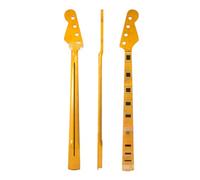 Mástil De Guitarra Ligeramente Amarillo, Línea Central Trasera, Clavijero De Arce Canadiense, Mástil De Guitarra Cerrado De 21 Trastes