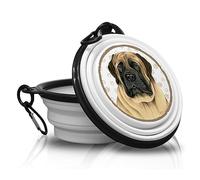 Mastín plegable y portátil de silicona para perros con mosquetón para paseos y caminatas con tus cuatro patas. Práctico, ligero, práctico y, sobre todo, único.