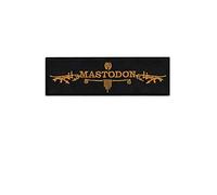Mastodon Metalband Gold parche patch bordado con logotipo para planchar de hierro en apliques