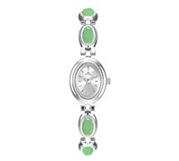 MASTOP Reloj analógico Digital para Hombre, Esfera Grande, Casual, Deportivo, multifunción, con luz LED, Reloj Militar, U Jade Plateado, Reloj de Pulsera Vintage para Mujer, diseño de Cuarzo