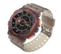 MASTOP Reloj deportivo analógico digital para hombre, reloj táctico de doble pantalla con cronómetro, alarma, retroiluminación, funda resistente a los golpes, para exteriores, viajes y uso diario