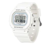 MASTOP Reloj digital para mujer, vintage, retro, digital, casual, reloj de enfermera, alarma, cronómetro, 50 m, retroiluminación LED, temporizador de cuenta regresiva, alarma diaria, señal horaria