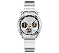 MASTOP Reloj multifunción, calendario, luminoso, lujoso, plateado, dorado, único, de cuarzo, cronógrafo, fecha, casual, a la moda, para vestido de mujer, plateado