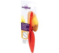 Mastrad Elios-F20015 - Pelador de frutas y verduras sin tarjeta roja (acero inoxidable, 17 cm)