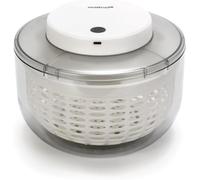 MASTRAD - Escurridor de ensalada eléctrica - 4L - Diámetro 20 cm - Batería recargable por USB-C - Dos horas de carga para 100 usos, base antideslizante de silicona para frutas, verduras...