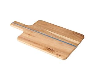 MASTRAD - Tabla de cortar de madera, plegable, tamaño grande, 34,5 cm x 17 cm x 1,2 cm, acacia, marrón