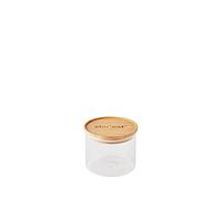 Mastrad - Tarro de almacenamiento - Conectado Stor'Eat - Vidrio de borosilicato resistente - Protege de la humedad - Tapa Hermética - Color Bambú - Sin BPA - 600 ml