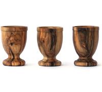 Mastro Leonardo Huevos de madera de olivo (3 unidades), hecho a mano en Italia