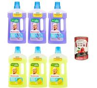 Mastrolindo Pavimenti - Pack de prueba (3 limones, 930 ml, 3 lavanda, 930 ml, 400 g)