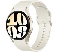 Mastten Compatible con Samsung Galaxy Watch 7 6 5 4 Correa 40mm 44mm Mujeres Hombres, Correa Deportiva de Silicona Suave para Galaxy Watch FE, Galaxy Watch 5 pro, Galaxy Watch 6/4 Classic, Crema