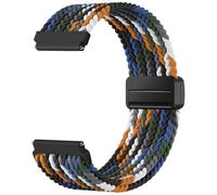 Mastten Correa de reloj magnética elástica de tela de 18 mm compatible con Garmin Vivoactive 4s, Venu 3S Venu 2S, correas de reloj trenzadas de nailon suave de liberación rápida para mujeres y hombres