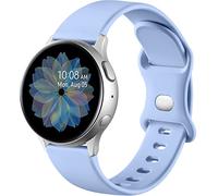 Mastten Correa de Silicona Compatible con Samsung Galaxy Watch Active 2 40mm/44mm, 20mm Pulsera Deportiva con Hebilla de Doble Orificio para Galaxy Watch 4/Watch 4 Classic/Watch3 41mm, S Lila