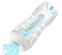 Masturbador de Copa Eléctrica, Potente Vagina Realista para Masturbator 4 Succión y 7 Vibración Masturbación Masculino, Cargable Fácil de Limpiar Erótico Juguete Sexual para Hombre